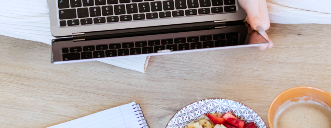 Laptop Breakfast Pink Sweater